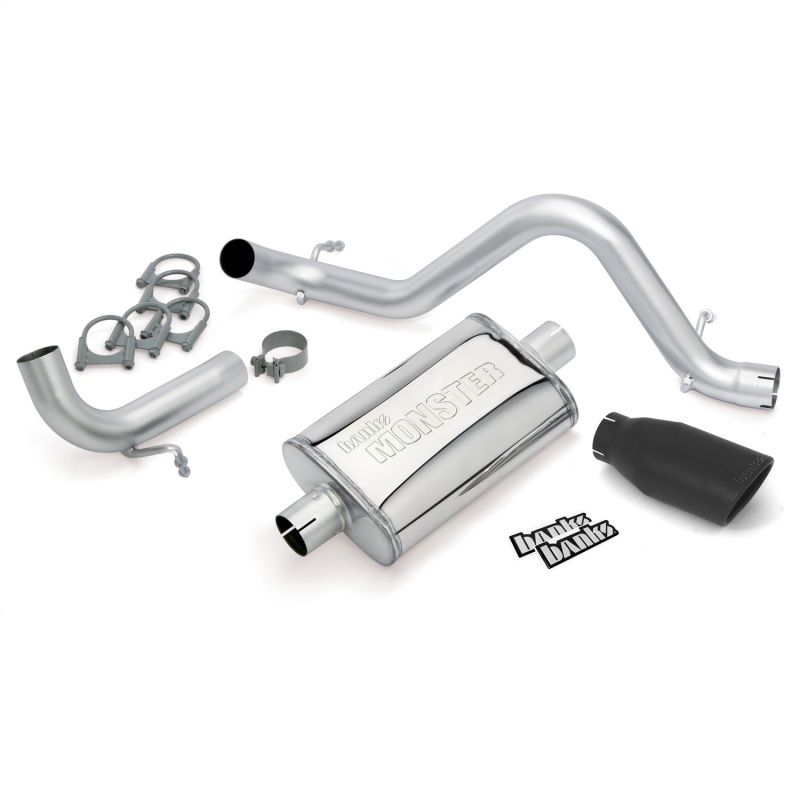 Jeep Unlimited Performance Exhaust - Banks Power - Monster Exhaust - Black - `12-`18